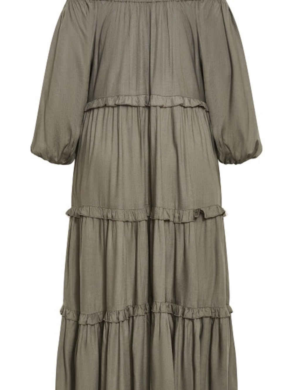 City Chic heather Olive Tiered Midi Dress  18W NWT - Picture 7 of 11